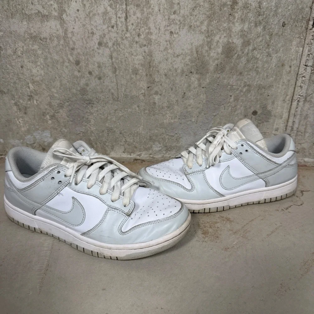 Nike‎ Dunk Low Grey Fog White Leather Sneakers DD1503-103 Womens 8.5